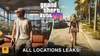 GTA 6  GAMEPLAY LEAKED MAP All Locations