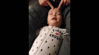 Super Funny - How to massage your babys face to sleep. Renzos #shorts