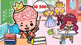 Princess is Genius with IQ of 500  Very Sad Story  Toca Life World  Toca Boca