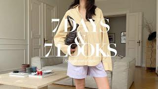 7 Days & 7 Looks  Summer Outfit with a bit of color  Minimal Wardrobe