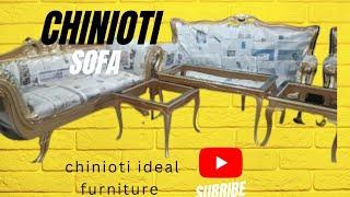 new style golden luxury sofa  new golden table  chinioti furniture  chinioti ideal furniture