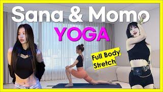 TWICE Momo&Sana INSPIRED YOGA WORKOUT  15 Min Full Body Stretch