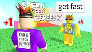 Roblox BUT Every Second You Get +1 SPEED