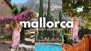 MALLORCA TRAVEL VLOG  exploring Deia restaurants what i wore spanish summer diaries 
