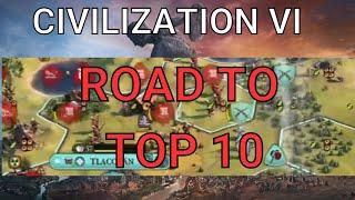 Civ 6 Competitive Multiplayer  FFA Road to Top 10 current rank 15 BBG Beta 5.9