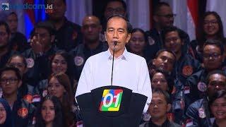 Full Pidato Jokowi yang Menggetarkan di Konvensi Rakyat Optimis Indonesia Maju