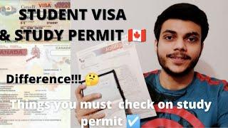 Student Visa & Study Permit   Difference between both  Things to must check on Study Permit ️