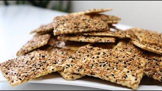 SağlıklıtereyağlıTuzlu Atıştırmalık Kraker  Crispy Healty Salty Crackers