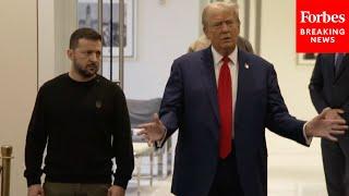 BREAKING NEWS Trump Meets With Ukraines Zelensky At Trump Tower And Takes Reporters Questions