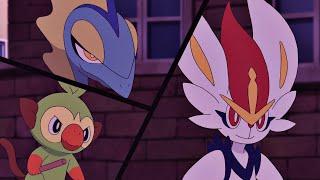 Cinderace Team up With Inteleon and Grookey「AMV」- Castle   Pokemon Journeys Episode 127