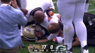 Derek Carr Shoulder Injury   Saints vs Packers