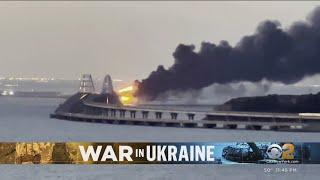 Blast damages bridge key supply route in Russias war in Ukraine