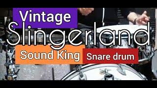 Vintage SLINGERLAND SOUND KING snare drum