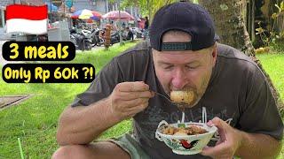 Eating ONLY Indonesian Street Food for 1 Day - JUST $4?
