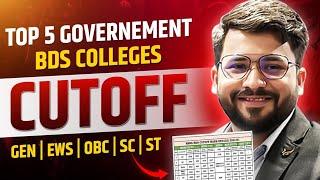 NEET Cut off 2024 for BDS in AIQ Govt. Colleges  BDS cut off marks 2024 #neetbdscutoff2024