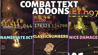 Damage Numbers Addons - Nice Damage ClassicNumbers Nameplate SCT  Arena WoW Dragonflight PvP