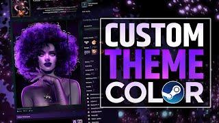 HOW TO CUSTOMIZE STEAM PROFILE THEME COLOR  UPDATED 2024