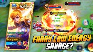 FANNY SAVAGE AT A LOW ENERGY PERCENTAGE?  RANK GAMEPLAY  MLBB