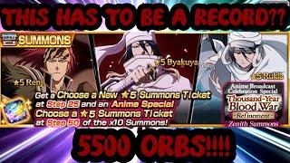 ROLLERCOASTER OF EMOTIONS TYBW REFINEMENT SUMMONS 5500 ORBS BLEACH BRAVE SOULS