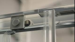 Premier 8 Range smooth gliding roller - Sliding door Quadrant and Corner Entry