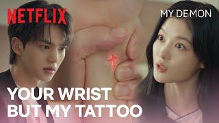 Sign of a crazy night -- waking up with a regrettable tattoo  My Demon Ep 2  Netflix ENG SUB