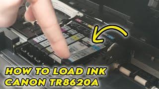 How to Replace - Change Ink Cartridges on Canon Pixma TR8620a & TR8622 Printer