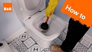 How to unblock a toilet  DIY