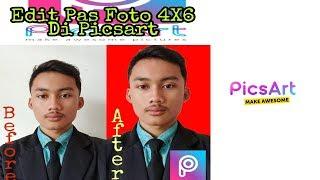 Tutorial Cara mengedit pas foto 3x4 di Android By Picsart