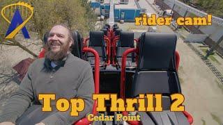 Top Thrill 2 Rider Cam & POV from Cedar Point