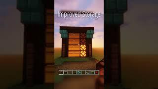 Improved Minecraft Storage #tutorial #minecraft #easy #redstone #shorts