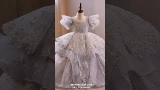 Experience the enchantment of Mia Princess luxury flower girl dresses. miaprincess.com FGD240006