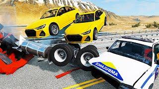 Cars VS Multi HOLE #2 - Speed Car Crash - BeamNg Drive