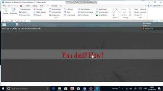 ROBLOX Tutorial  How to make a death screen GUI