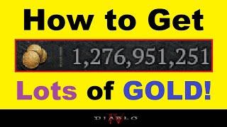 How to Get *LOTS OF GOLD* in D4.. Gold Making Tips & Important Info about Using Gold in Diablo IV