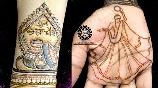 Karawa Chauth Mehndi Design  Bride Making Using Henna  KarvaChauth mehndi design  mehndi designs