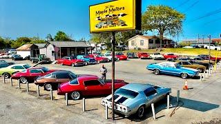 Muscle Cars Pop The Hoods Lot Walk Maple Motors 9924 Inventory Update USA Dealer For Sale Hotrods