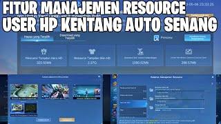 FITUR HAPUS DATA MOBILE LEGENDS - PLAYER HP KENTANG AUTO SENANG PENJELASAN FITUR MANAGE RESOURCE ML