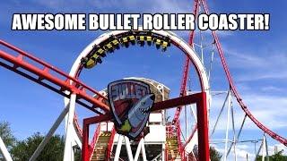 Awesome Bullet Roller Coaster POV Crazy Schwarzkopf Shuttle Loop Selva Magica Mexico