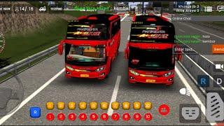 Konvoi bareng kembaranya cuyyy  bus simulator x multiplayer #basuri