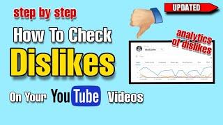 Dislikes on Youtube Video 2020  Analytics Of Dislikes