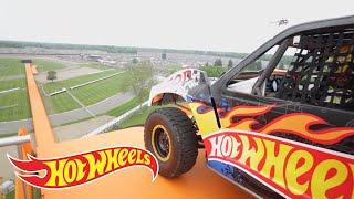 The Yellow Drivers World Record Jump Tanner Foust  Team Hot Wheels  @HotWheels