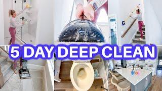 NEW 5 DAY SATISFYING DEEP CLEAN WITH ME  SPEED CLEANING MOTIVATION  DEEP CLEANING +CLEANING HOUSE
