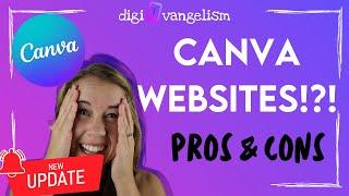 CANVA WEBSITES in 2023 Pros & Cons