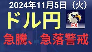 【相場解説】２０２４年１１月５日（火）ドル円