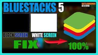 HOW TO FIX BLUESTACKS 5 BLACK AND WHITE SCREEN  BLUSTACKS 5 BLACK & WHITE SCREEN FIX