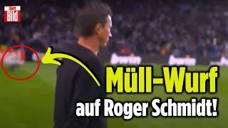 Was hättet ihr gemacht?  Roger Schmidt wird mit Müll beworfen und reagiert SO  InTORnational