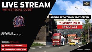 Community Convoy Live Stream with Nightmare_se  Euro Truck Simulator 2 