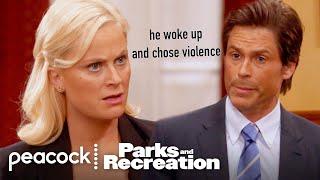 Leslie pleads guilty and Chris is mad about it  Parks and Recreation