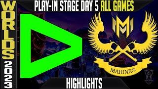 LLL vs GAM Highlights ALL GAMES  Worlds 2023 Play In Stage Day 5  Loud vs GAM Esports