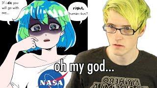 When Earth chan goes full yandere...  Reacting to funny earth chan memes